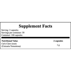 Cat’s Claw 500mg - 100caps (Koci Pazur)