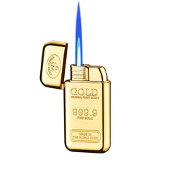 Champ - Goldbar Feuerzeug - Jetflame Blue - Display - 12 Stück