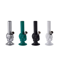 Champ High - Bong Mini Skull Silikon - 40mm - 15cm - Display - 12 Stück
