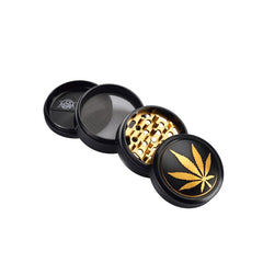 Champ High - Grinder Golden Leaf - 63mm - 4 Layers - Display - 6 Stück