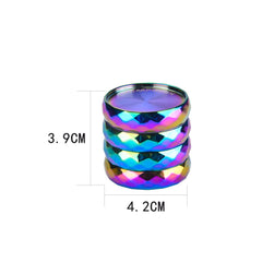 Champ High - Grinder Rainbow Diamond - 42mm - 4 Layers - Display - 9 Stück