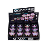 Champ High - Grinder Rainbow Highman - 43mm - 4 Layers - Display - 12 Stück