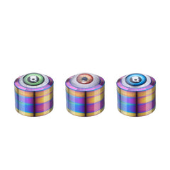 Champ High - Grinder Red Eyes Rainbow - 50mm - 4 Layers - Display - 9 Stück