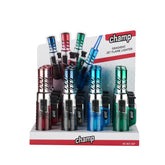 Champ - Metallic Gradient Feuerzeug - Jetflame Blue - Display - 12 Stück