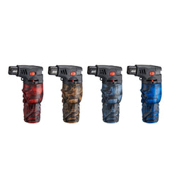 Champ - Skull Feuerzeug - Jetflame Blue - Display - 12 Stück
