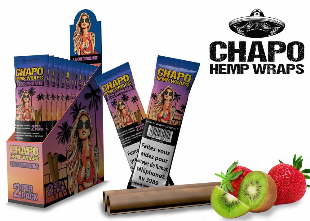 Chapo - Hemp Wraps - La Colombienne - Box - 2 Stück