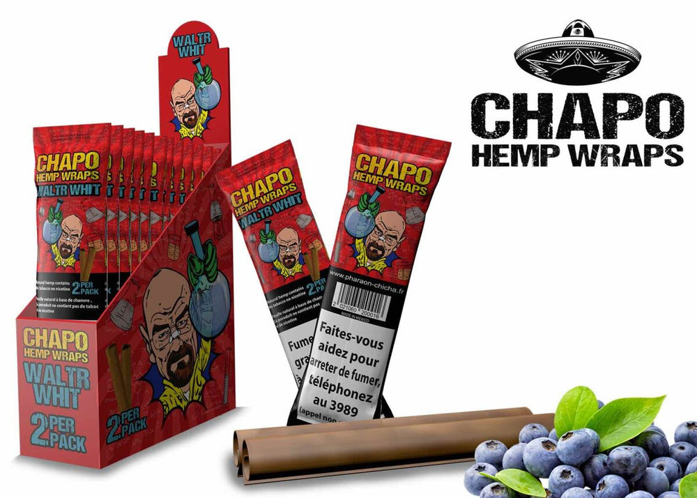 Chapo - Hemp Wraps - Waltr Whit - Box - 2 Stück
