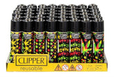Clipper - Rasta Hanfblatt - Display - 48 Stück