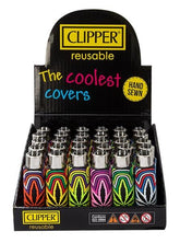 Clipper - Silikon Cover - Circle Leaves - Display - 30 Stück