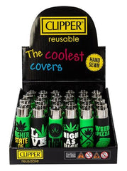 Clipper - Silikon Cover - Weed Statements - Display - 30 Stück
