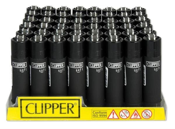 Clipper - Soft Black - Display - 48 Stück