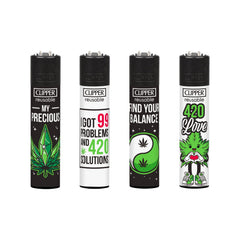 Clipper - Weed Slogan 13D - Display - 48 Stück