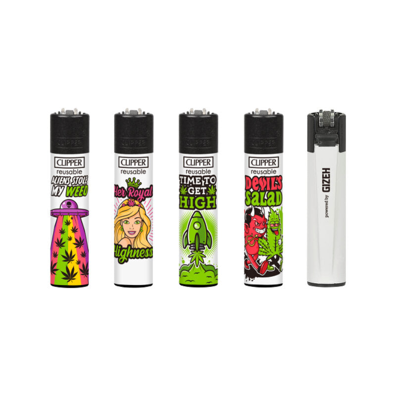 Clipper - Weed Slogan 8A - Dispaly - 48 Stück