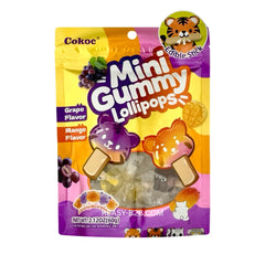 Cokoc Gummies - Mini Lollipop - Grape & Mango 60g