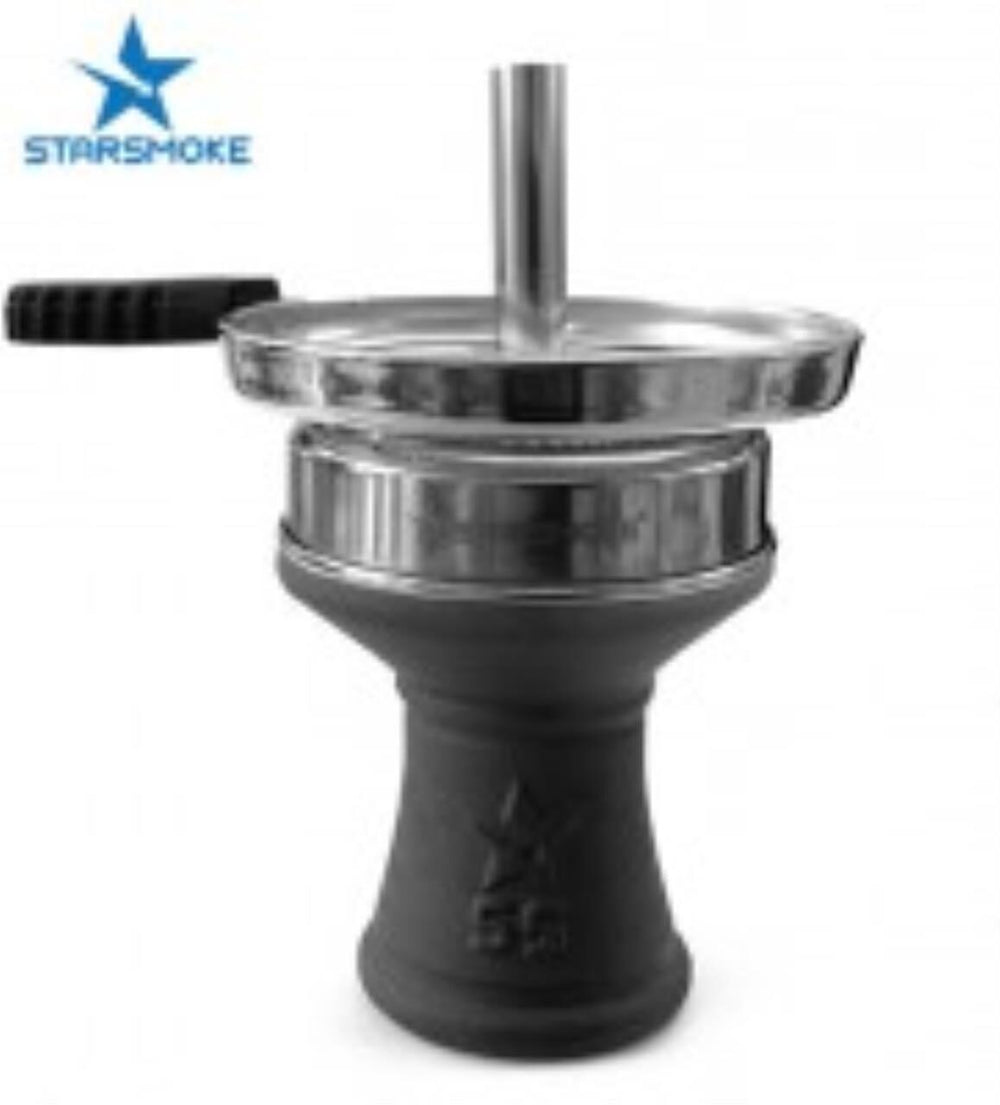 STARSMOKE Steinkopf+Siebe mit Edelstahl Aufsatz
