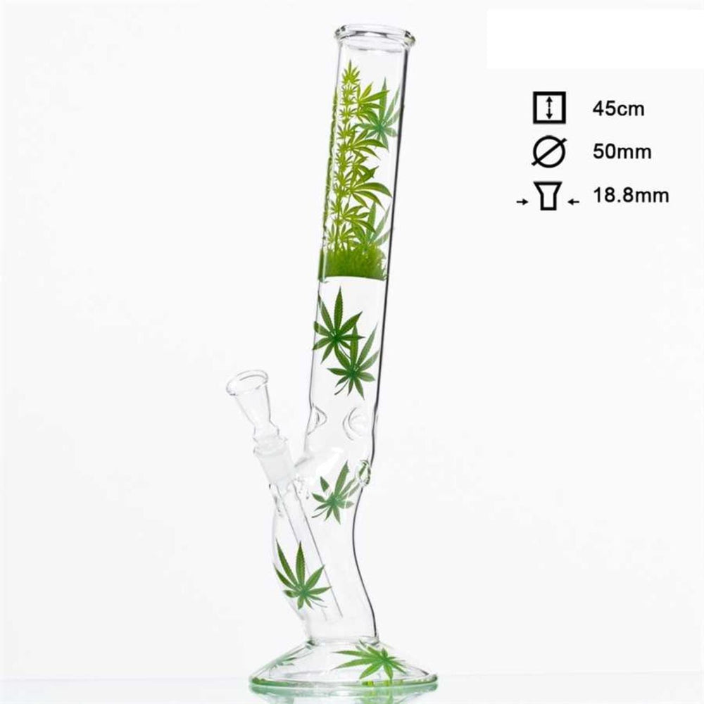 Leaf Jhari Beaker Glass ICE Bong