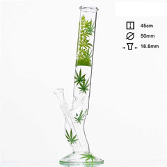Leaf Jhari Beaker Glass ICE Bong