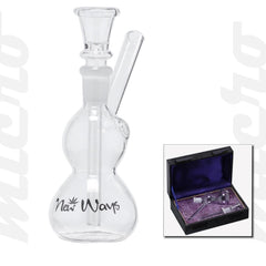 Glass Bong in Box 14cm Ø:14.5mm (Micro)