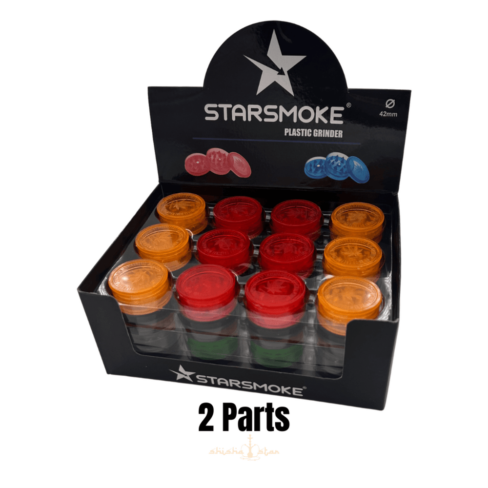 STARSMOKE Grinder Plastic 40mm 2 Parts 48 Stk.