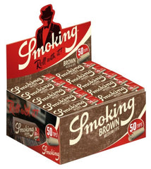 Smoking Brown Medium Tips, 50 x 50