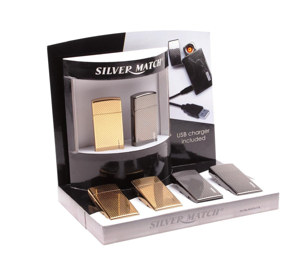 Silver Match Edgware USB Igniter