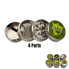 Grinder ''Cannabis'' 4 Parts 40mm 12 Stk.