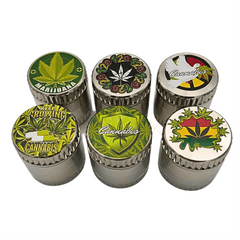 Grinder ''Cannabis'' 4 Parts 40mm 12 Stk.