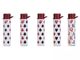 Prof Red Playing Cards Flint Lighter 25 Stk