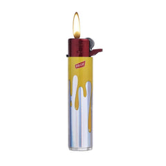 Prof Red Dripping Paint Flint Lighter 25 Stk