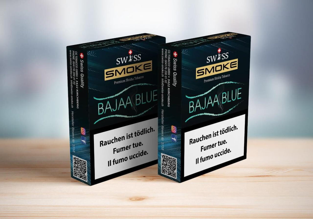 Swiss Smoke Shisha Tabak Baja Blue 10x50g