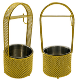 Kohlebehälter Gold Klein