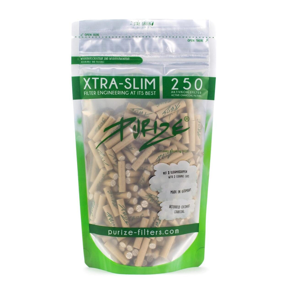 Purize Xtra Slim Aktivkohlefilter 250 Stk.- Organic