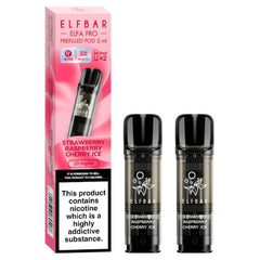 ELFBAR ELFA Kit Pro 2ml Pods 20mg - Strawberry Raspberry Cherry Ice 10 Stk