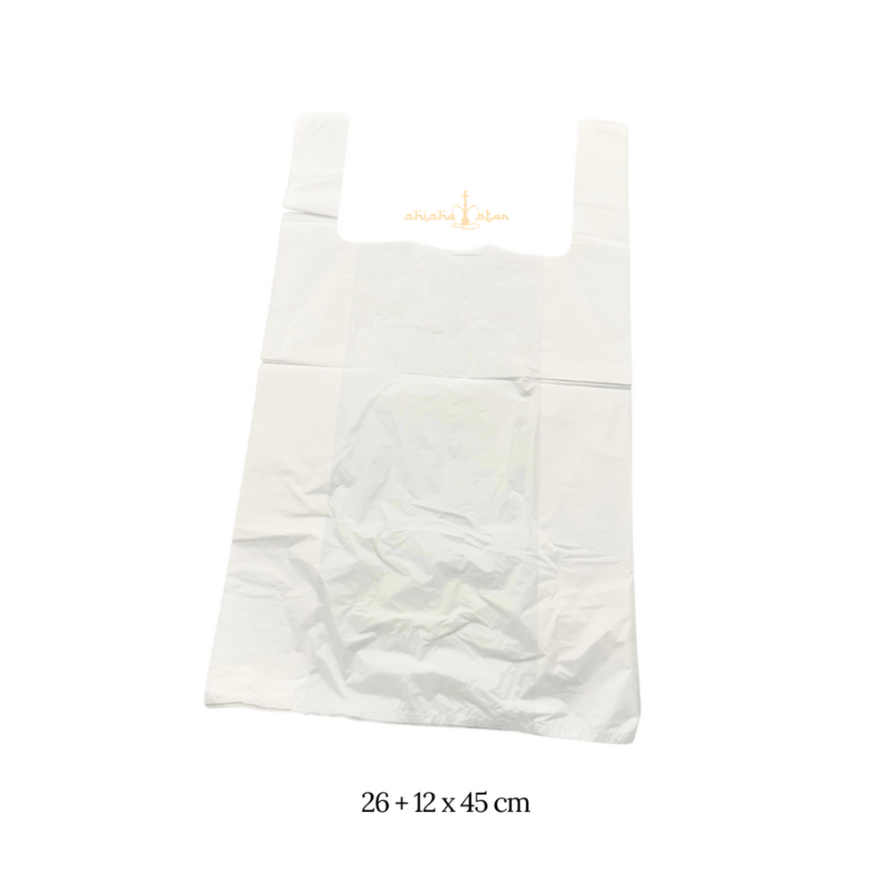 Tragetasche Shirt Weiss 26 x 12 x 45 cm – 2000 Stück