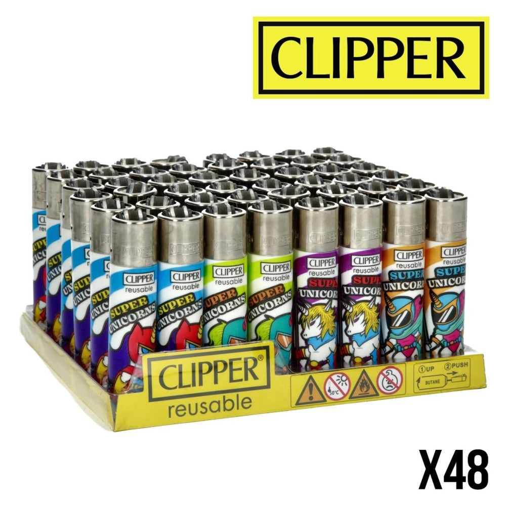 Clipper Feuerzeug Super Unicorns 48 Stk.
