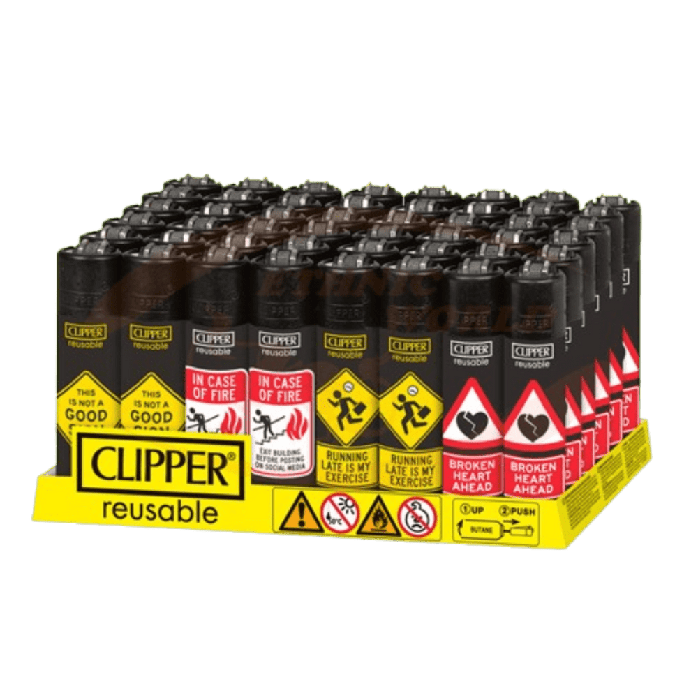 Clipper Feuerzeug Funny Signs 48 Stk.