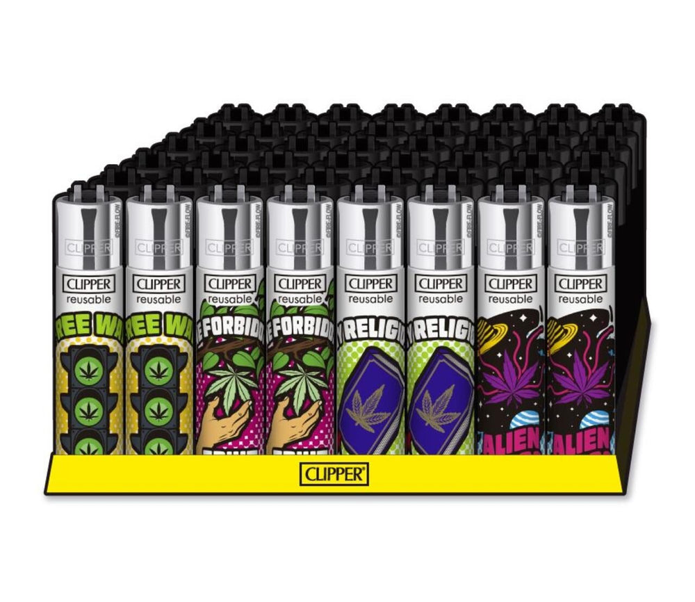 Clipper Feuerzeug Weed Laws 48 Stk.