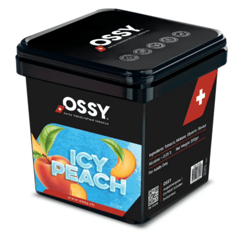 Ossy Smoke Shisha Tabak - Icy Peach 200g