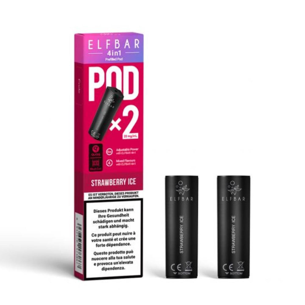ELFBAR 4 in1 Kit Pod - Strawberry Ice 10 Stk