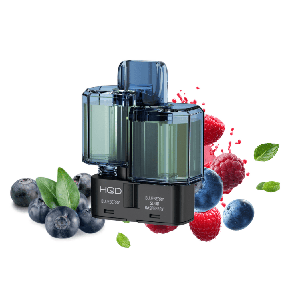 HQD DUAL 35K Pod - Blueberry & Blueberry Sour Raspberry