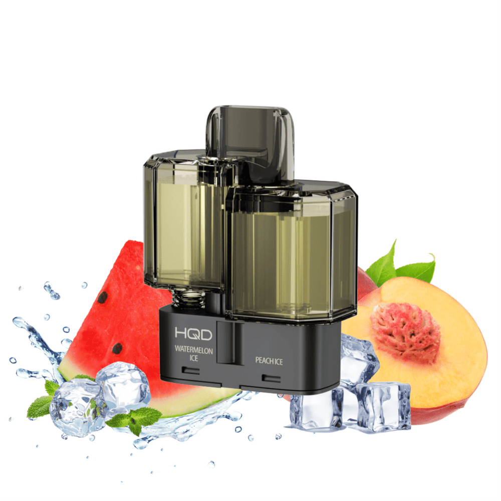 HQD DUAL 35K Pod - Watermelon Ice & Peach Ice