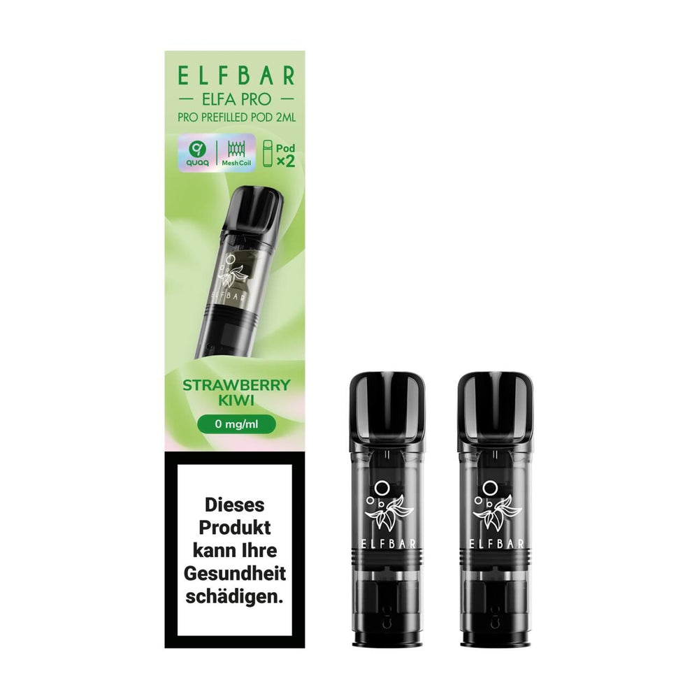 ELFBAR ELFA Kit Pro 2ml Pods 0mg - Strawberry Kiwi 10 Stk
