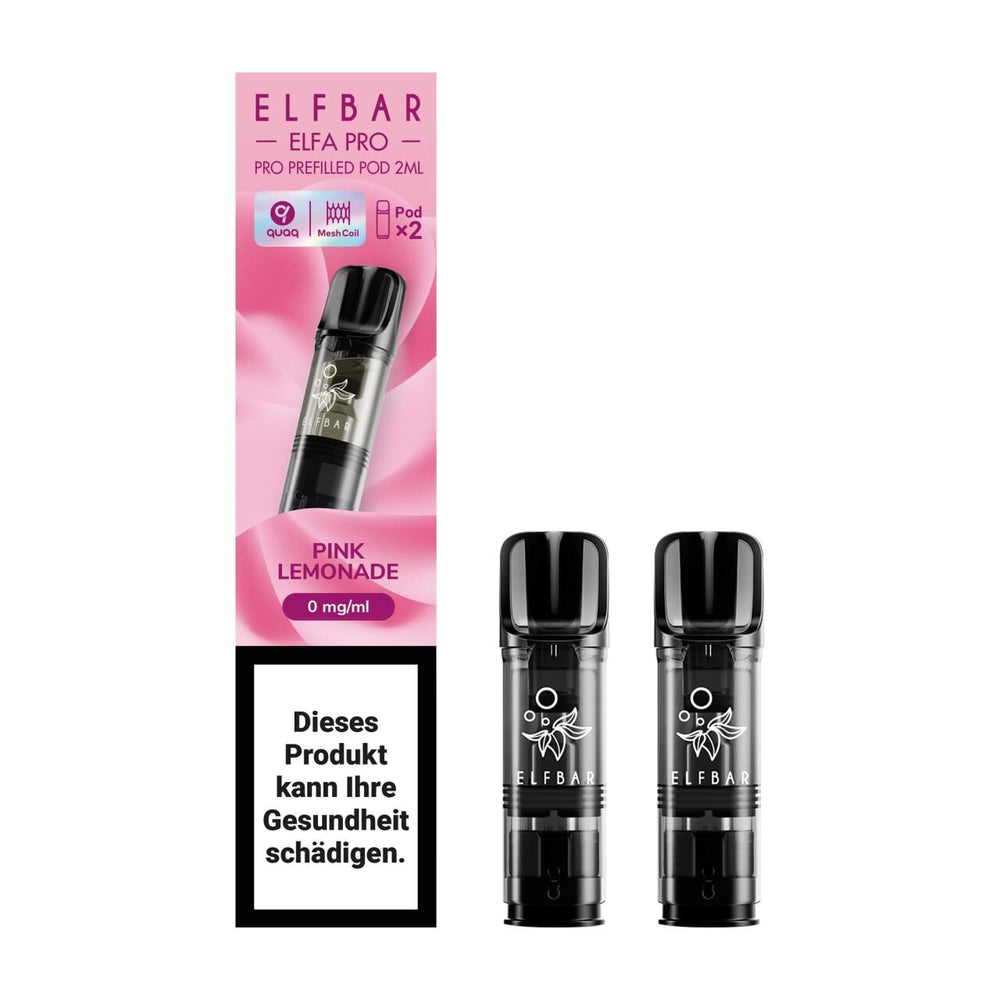 ELFBAR ELFA Kit Pro 2ml Pods 0mg - Pink Lemonade 10 Stk