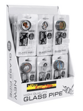 Wild Fire Weed Pipe Glas small + Plasticgrinder 24Stk