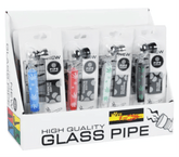 Wild Fire Weed Pipe Glas Kugel Weed inkl. Siebe 12Stk.
