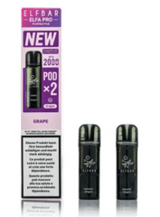 ELFBAR ELFA Kit Pro V2 2ml Pods 20mg - Grape 10 Stk