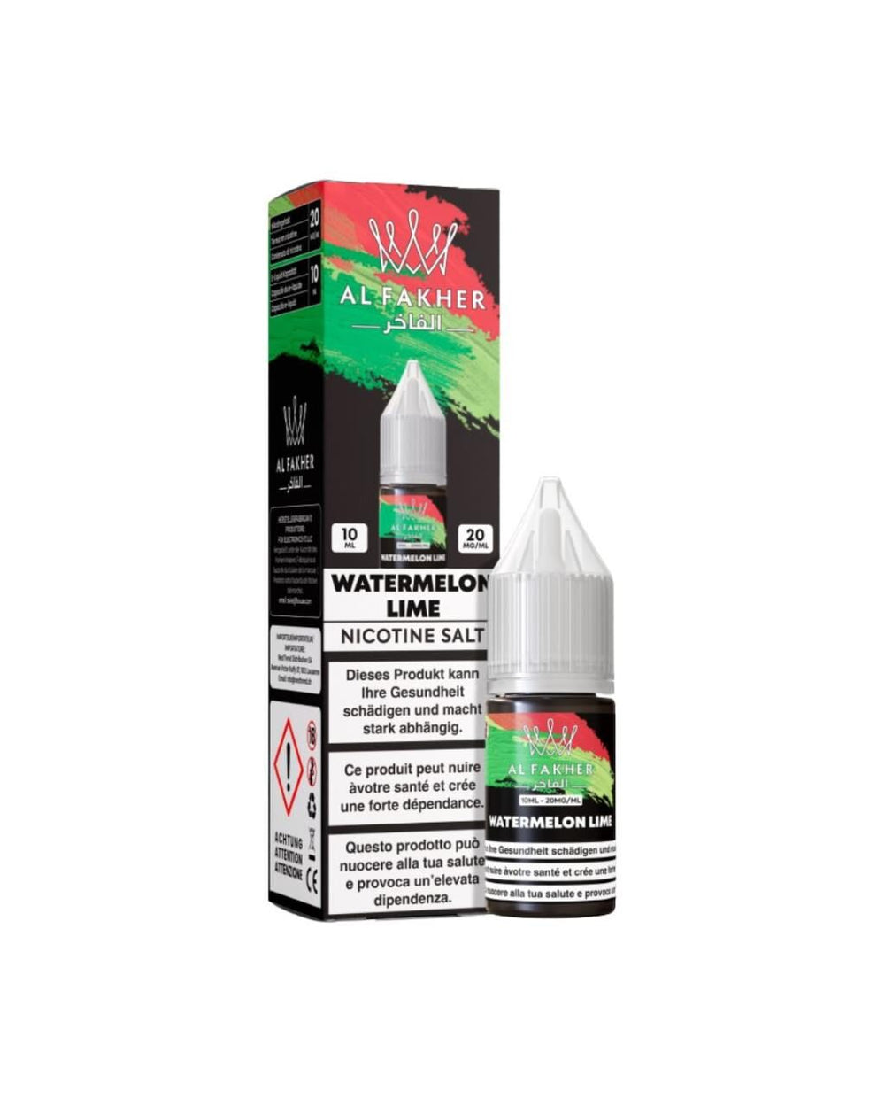 Al Fakher Liquid - Watermelon Lime 10ml (Nikotinsatz 20mg)