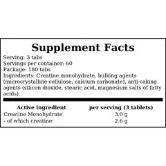 Creatine - 180tabs. x12