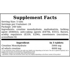 Creatine Chews - 240tabs - Blue Raspberry x12
