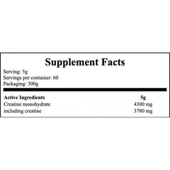 Creatine Monohydrate - 300g - Orange
